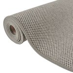 vidaXL Tapis de couloir aspect sisal argenté 80x200 cm