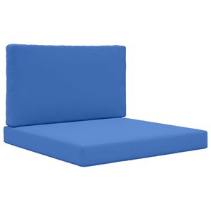 vidaXL Coussin de canapé d'extérieur 2 Pièces Bleu royal Polyester