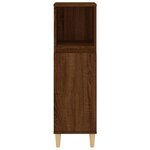 vidaXL Armoire de bain chêne marron 30x30x100 cm bois d'ingénierie