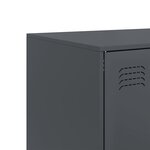 vidaXL Buffet haut anthracite 67x39x95 cm acier