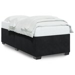 vidaXL Cadre de lit sans matelas noir 90x200 cm velours