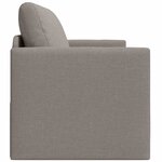 vidaXL Canapé-Lit 110cm Taupe tissu