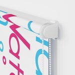 vidaXL Store enrouleur de douche avec cassette largeur du tissu 126 cm