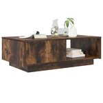 vidaXL Table basse Chêne fumé 95 x 55 x 31 cm Bois d'ingénierie