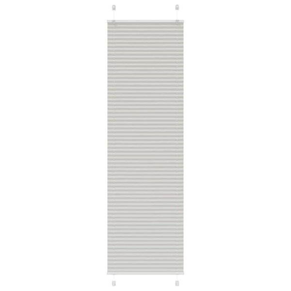 vidaXL Store plissé gris clair 65x200 cm largeur du tissu 64 4 cm