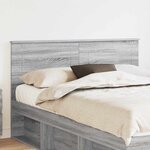 vidaXL Tête de lit Gris Sonoma 160 cm Bois d'ingénierie