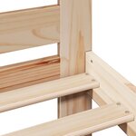 vidaXL Cadre de lit sans matelas 120x190 cm bois de pin massif