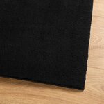 vidaXL Tapis doux à poils moyens et lavable HUARTE Noir 400 x 80 cm