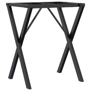 vidaXL Pieds de table à manger cadre en X 60x40x73 cm acier