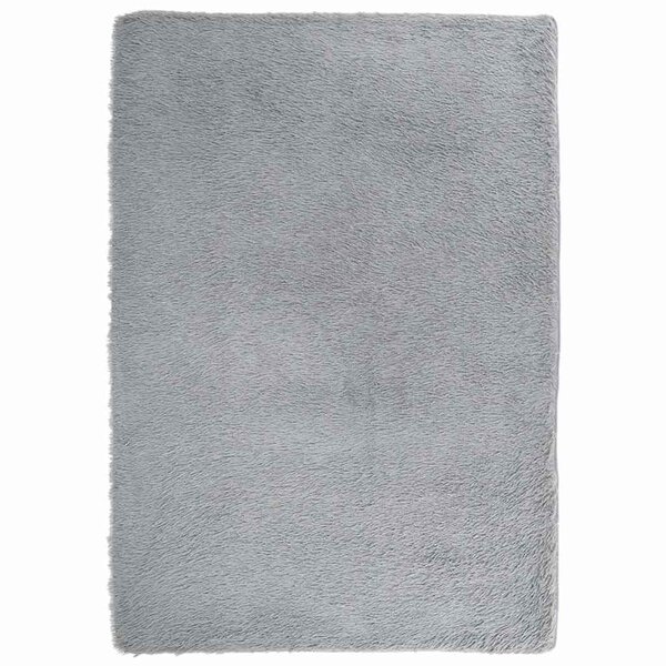 vidaXL Tapis shaggy à poils longs NAVARRA gris clair 160x230 cm