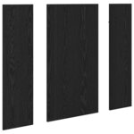 vidaXL Porte-manteau mural Montage mural Chêne noir 96 x 1 5 x 90 cm