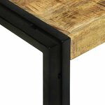 vidaXL Table Gigogne 3 Pièces Bois de Mangue Massif et Métal
