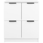 vidaXL Buffet Blanc 60x30x70 cm Bois d'ingénierie
