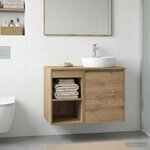 vidaXL Meuble de Salle de Bain In-between Chêne artisanal