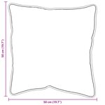 vidaXL Oreiller Blanc 50 x 50 cm 85gsm 100  polyester
