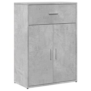 vidaXL Buffet gris béton 60x30x84 cm bois d'ingénierie