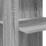 vidaXL Bureau d'angle avec étagère Gris Sonoma 140 x 113 5 x 75 cm