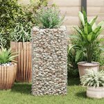 vidaXL Lit surélevé à gabion Acier 50x50x100 cm