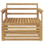 vidaXL Canapé d’extérieur Bois d'Acacia Massif Blanc