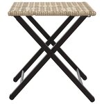 vidaXL Ensemble à manger de jardin 5 Pièces pliable beige résine tressée