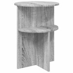 vidaXL Table d'appoint Sonoma gris Ø 39 5 x 55 cm Bois d'ingénierie