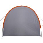 vidaXL Tente de rangement gris et orange imperméable