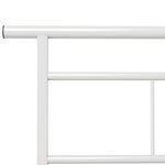 vidaXL Cadre de lit sans matelas blanc métal 90x200 cm