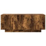 vidaXL Meuble TV Chêne fumé 100x35x40 cm Bois d'ingénierie