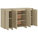 vidaXL Buffet chêne sonoma 120x41x75 cm bois d'ingénierie