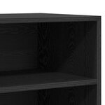 Buffet vidaXL Noir en Chêne 57x35x70 cm en Bois d'ingénierie