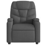 vidaXL Fauteuil inclinable électrique Noir Tissu