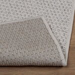 vidaXL Tapis de surface HUARTE Crème 200 x 140 cm Polyester