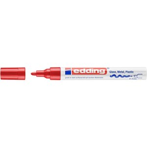 Marqueur Peinture brillante 750 Rouge Pointe Ronde 2-4 mm EDDING