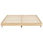 vidaXL Cadre de lit sans matelas chêne sonoma 160x200 cm