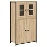vidaXL Buffet haut chêne sonoma 62x32x106 5 cm bois d'ingénierie