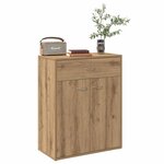 vidaXL Buffet chêne artisanal 60x30x75 cm bois d'ingénierie