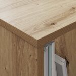 vidaXL Étagère à magazines Chêne artisanal 102 x 30 x 45 cm