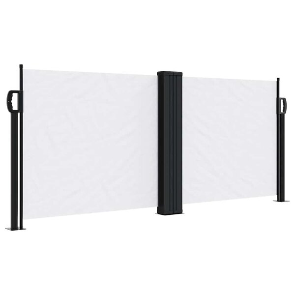 vidaXL Auvent latéral rétractable blanc 100x600 cm