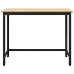 vidaXL table Chêne Sonoma 80 x 50 x 76 5 cm Bois d'ingénierie et acier