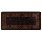 vidaXL Coureur de Tapis MARSA Noir 100 x 200 cm Polyester et PVC