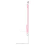 vidaXL Barrière de sécurité de lit d'enfant Rose 200x25 cm Tissu