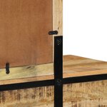 vidaXL Table de Maquillage 100x40x75/120 cm Bois Massif Mangue Rugueux