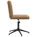 vidaXL Chaise à manger Marron Velours