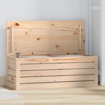 vidaXL Boîte de rangement 89x36 5x33 cm Bois massif de pin