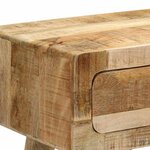 vidaXL Table console 90x32x75 cm bois massif de manguier brut