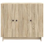 vidaXL Buffet Chêne Sonoma 89 x 34 5 x 80 cm Bois d'ingénierie