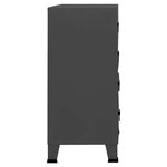 vidaXL Armoire à tiroirs industrielle Anthracite 78x40x93 cm Métal