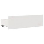 vidaXL Cadre de lit sans matelas avec tiroirs blanc 180x200cm bois pin