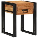vidaXL Table d'appoint Marron 40 x 40 x 50 cm Bois d'acacia massif