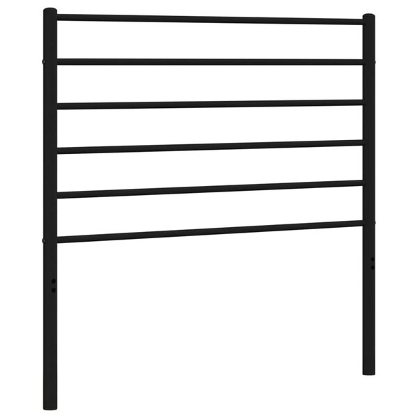 vidaXL Tête de lit métal noir 75 cm